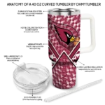 custom arizona cardinals chevron angle red curved tumbler best selling.webp