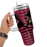 custom arizona cardinals chevron layers red curved tumbler best selling.webp