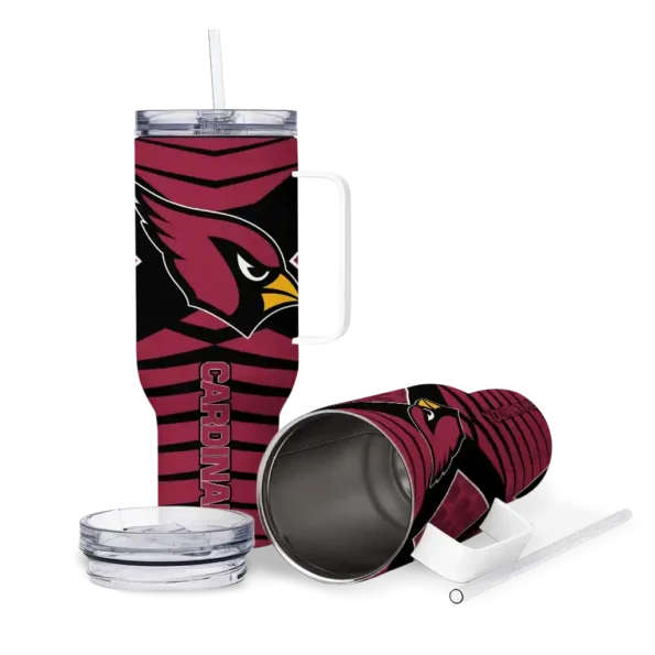 custom arizona cardinals chevron layers red curved tumbler high quality.webp