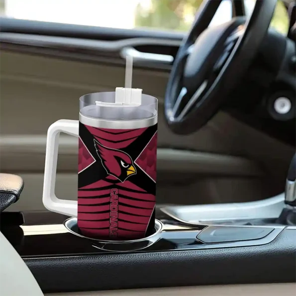 custom arizona cardinals chevron layers red curved tumbler trendy.webp
