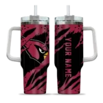 custom arizona cardinals claw cut red black curved tumbler best selling.webp