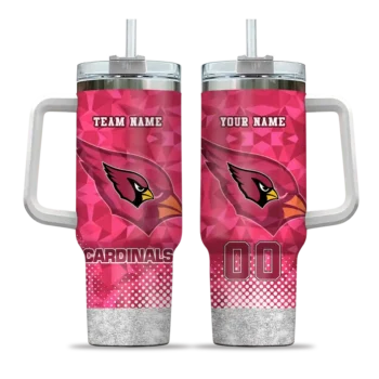 custom arizona cardinals geometric prism red curved tumbler best selling.webp