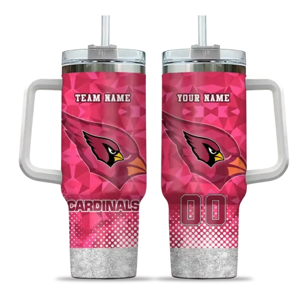 custom arizona cardinals geometric prism red curved tumbler best selling.webp