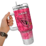 custom arizona cardinals geometric prism red curved tumbler best selling.webp