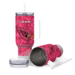 custom arizona cardinals geometric prism red curved tumbler best selling.webp
