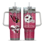 custom arizona cardinals heart helmet motif red curved tumbler best selling.webp