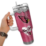 custom arizona cardinals heart helmet motif red curved tumbler best selling.webp