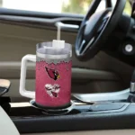 custom arizona cardinals heart helmet motif red curved tumbler best selling.webp
