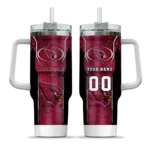 custom arizona cardinals hexagon armor red curved tumbler best selling.webp