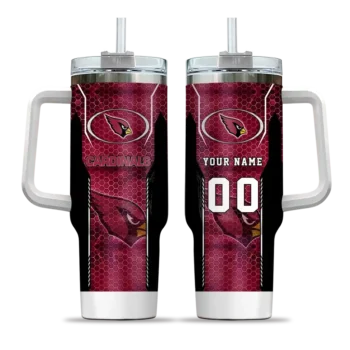 custom arizona cardinals hexagon armor red curved tumbler best selling.webp