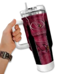 custom arizona cardinals hexagon armor red curved tumbler best selling.webp
