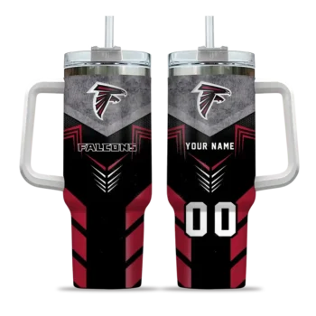 custom atlanta falcons arrow armor red black curved tumbler best selling.webp