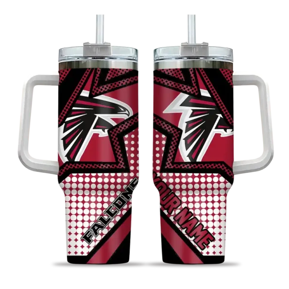 custom atlanta falcons arrow burst red curved tumbler best selling.webp