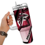 custom atlanta falcons arrow burst red curved tumbler best selling.webp