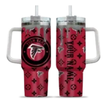 custom atlanta falcons bullseye drips red curved tumbler best selling.webp