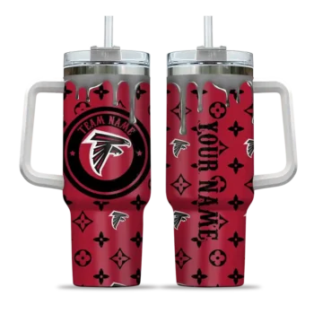 custom atlanta falcons bullseye drips red curved tumbler best selling.webp
