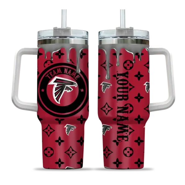 custom atlanta falcons bullseye drips red curved tumbler best selling.webp