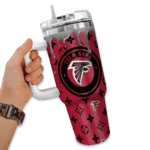 custom atlanta falcons bullseye drips red curved tumbler best selling.webp