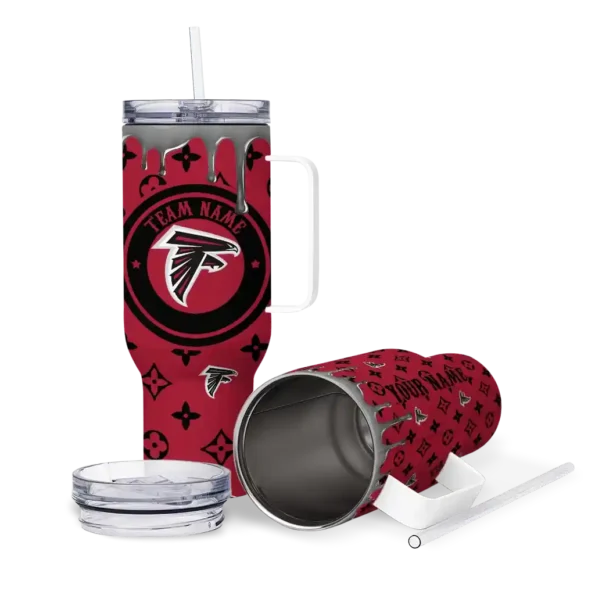 custom atlanta falcons bullseye drips red curved tumbler high quality.webp