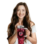 custom atlanta falcons bullseye drips red curved tumbler best selling.webp