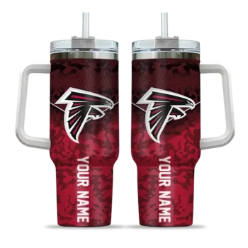 custom atlanta falcons chevron stripe red curved tumbler best selling.webp