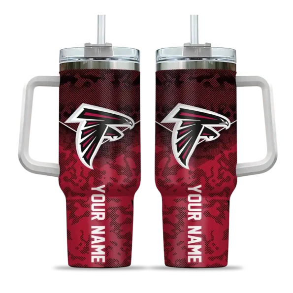 custom atlanta falcons chevron stripe red curved tumbler best selling.webp