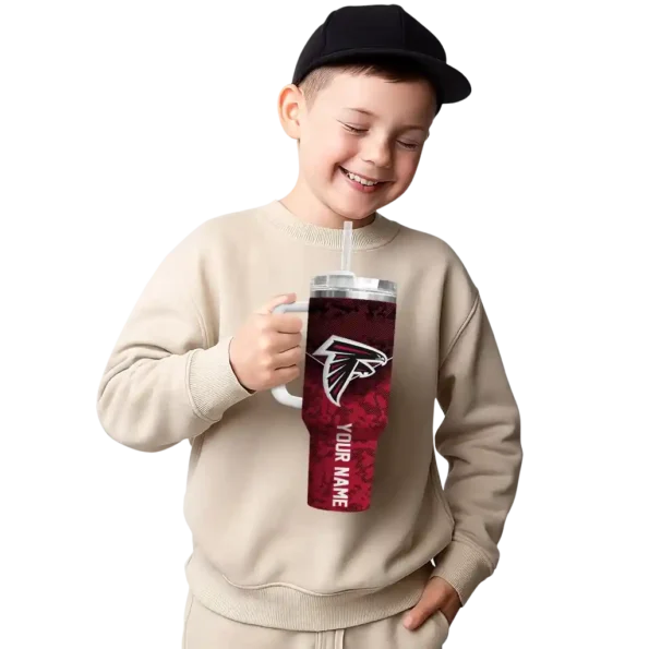 custom atlanta falcons chevron stripe red curved tumbler latest model.webp