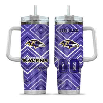 custom baltimore ravens bold diamonds purple curved tumbler best selling.webp