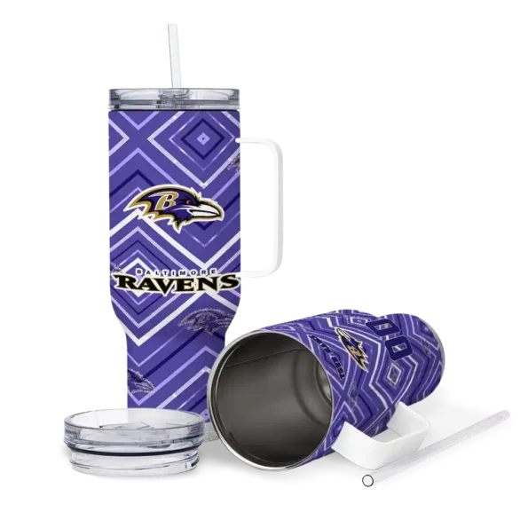 custom baltimore ravens bold diamonds purple curved tumbler high quality.webp
