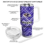 custom baltimore ravens bold diamonds purple curved tumbler best selling.webp