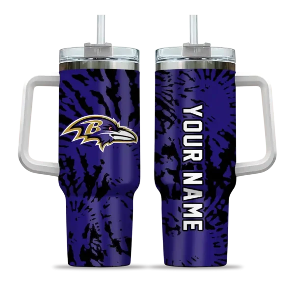 custom baltimore ravens burst swirl purple curved tumbler best selling.webp