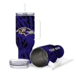 custom baltimore ravens burst swirl purple curved tumbler best selling.webp