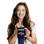 custom baltimore ravens hex texture purple curved tumbler best selling.webp