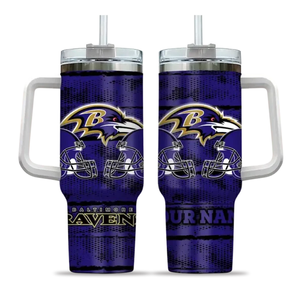 custom baltimore ravens honey streaks purple curved tumbler best selling.webp
