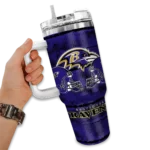 custom baltimore ravens honey streaks purple curved tumbler best selling.webp