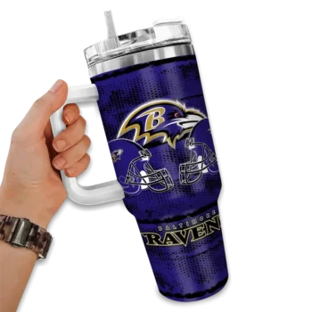 custom baltimore ravens honey streaks purple curved tumbler fashion forward.webp