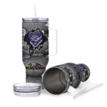 custom baltimore ravens superman shield purple gray curved tumbler best selling.webp
