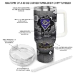 custom baltimore ravens superman shield purple gray curved tumbler best selling.webp