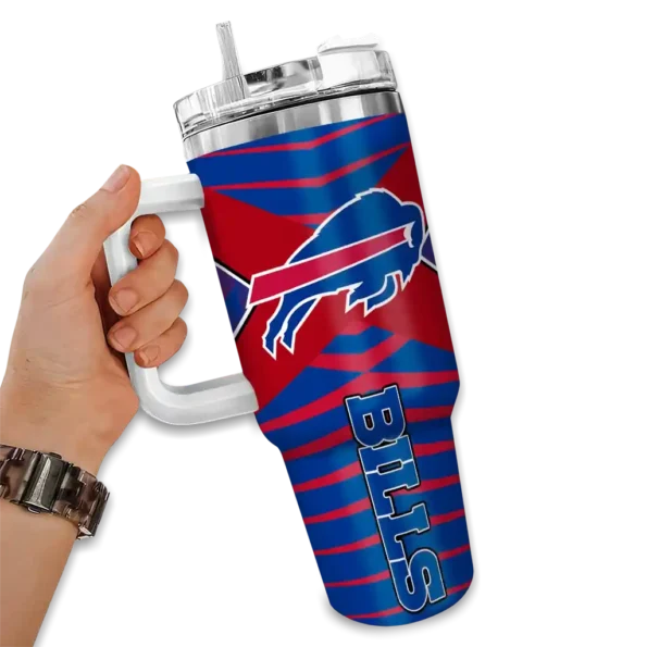 custom buffalo bills chevron layers blue curved tumbler fashion forward.webp