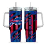 custom buffalo bills claw cut blue black curved tumbler best selling.webp