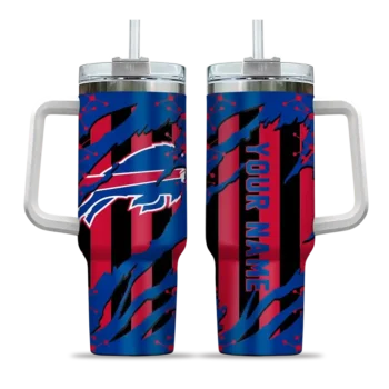 custom buffalo bills claw cut blue black curved tumbler best selling.webp