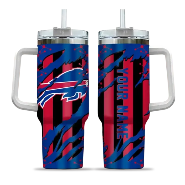 custom buffalo bills claw cut blue black curved tumbler best selling.webp
