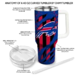 custom buffalo bills claw cut blue black curved tumbler best selling.webp