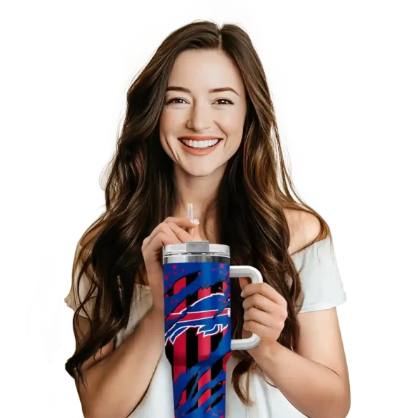 custom buffalo bills claw cut blue black curved tumbler premium grade.webp