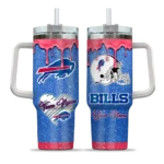 custom buffalo bills heart helmet motif blue curved tumbler best selling.webp
