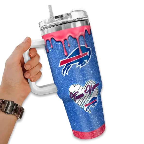 custom buffalo bills heart helmet motif blue curved tumbler fashion forward.webp