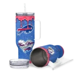 custom buffalo bills heart helmet motif blue curved tumbler best selling.webp