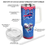 custom buffalo bills heart helmet motif blue curved tumbler best selling.webp