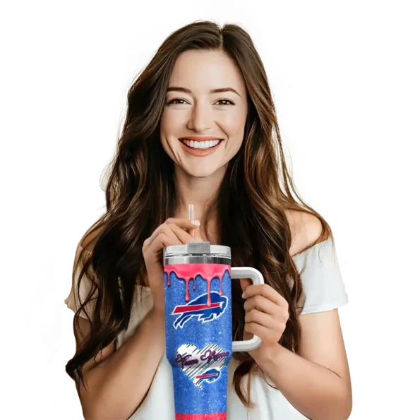 custom buffalo bills heart helmet motif blue curved tumbler premium grade.webp