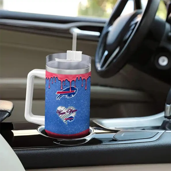 custom buffalo bills heart helmet motif blue curved tumbler trendy.webp